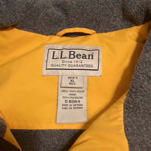 L.L. BEAN Vest Men’s Size XL O BDR4 Fully Lined Winter Vest Zip Front - Picture 7 of 8